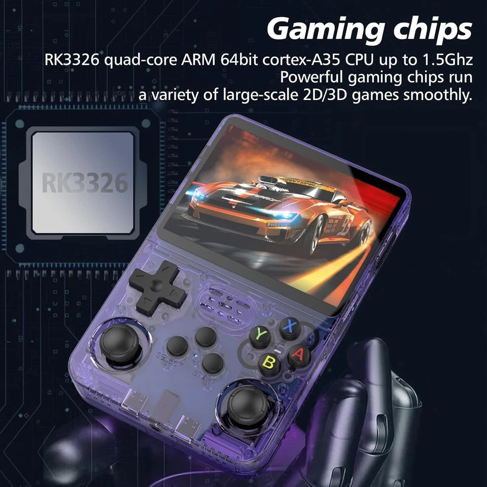 R36S Retro Handheld Video Game Console Linux System 3.5 Inch IPS Screen Portable